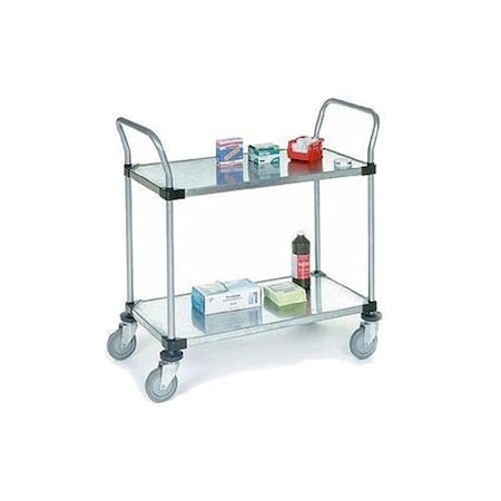 Nexel Stainless Steel 24 x 36 x 2 in. Shelf Solid Cart 2436P2SS